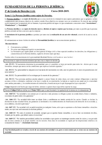 UAM Fundamentos de la Persona Juridica (Apuntes Completos) -- Esquema.pdf