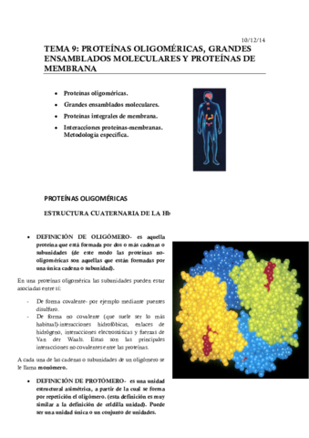 Tema 9. prot. oligomeric.- ensambl molecu. y Prot. membran..pdf