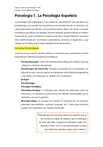 Psicología 1. La Psicología Española..pdf
