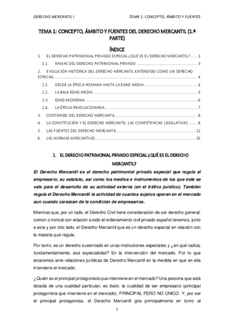 TEMA 1 (PRIMERA PARTE) CONCEPTO ÁMBITO Y FUENTES DEL DERECHO MERCANTIL.pdf