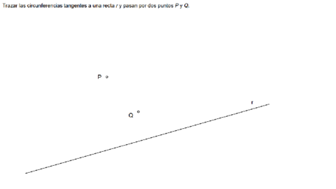 Circunferencia tangente a una recta pasando por dos puntos (Potencia).pdf