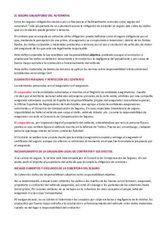 EL SEGURO OBLIGATORIO DEL AUTOMÓVIL -- Derecho Mercantil.pdf