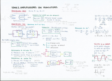 Resumen teoría AMPLIFICADORES CON TRANSISTORES (tema 5).pdf