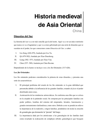 Historia medieval CHINA - 5.- Jin Orientales- dinastías del sur y runificación china bajo los Sui.pdf