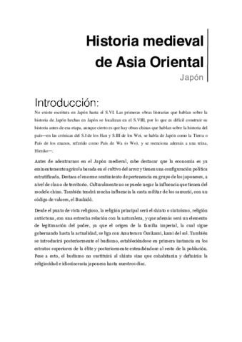 Historia medieval JAPÓN - 1.- Introducción y Antecedentes (Jômon y Yayoi).pdf