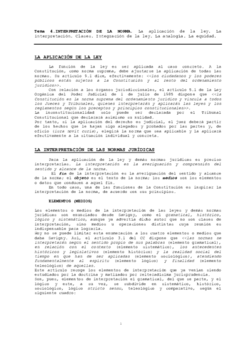 Tema 4. LA INTERPRETACI‡N DE LA NORMA.pdf