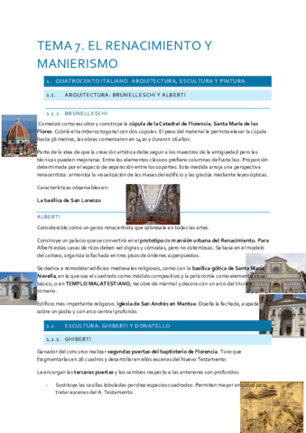Tema 7 Renacimiento y Manierismo PDF.pdf