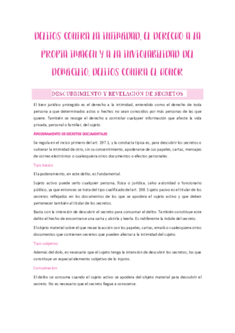 TEMA 7. DELITOS CONTRA LA INTIMIDAD- EL DERECHO A LA PROPIA IMAGEN Y A LA INVIOLABILIDAD DEL DOMICILIO. DELITOS CONTRA EL HONOR.pdf
