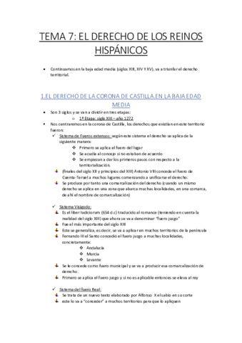 TEMA 7 -EL DERECHO DE LOS REINOS HISPÁNICOS.pdf