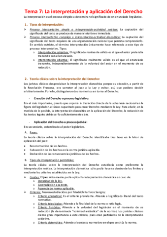 Tema 7 - La interpretación y aplicación del Derecho.pdf