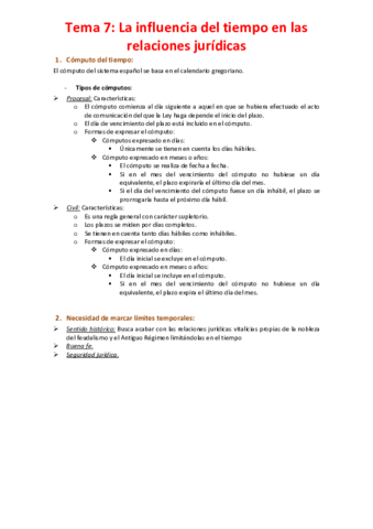 Tema 7 - La influencia del tiempo en las relaciones jurídicas.pdf