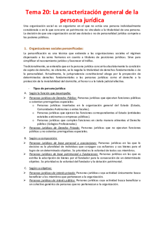 Tema 20 - La caracterización general de la persona jurídica.pdf
