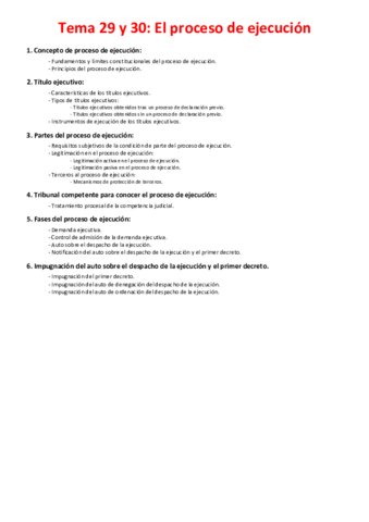 Tema 29 y 30 - El proceso de ejecución.pdf