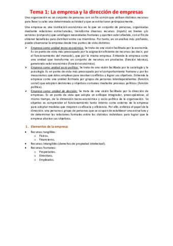 Tema 1 - La empresa y la dirección de empresas.pdf