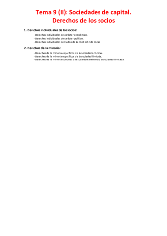 Tema 9 (II) - Sociedades de capital. Derechos de los socios.pdf