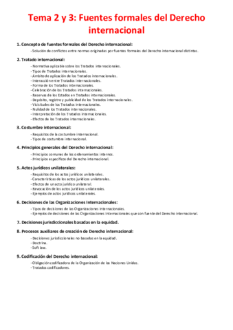 Tema 2 y 3 - Fuentes formales del Derecho Internacional.pdf