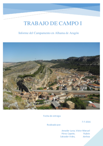 Informe Trabajo de Campo I - Alhama.pdf