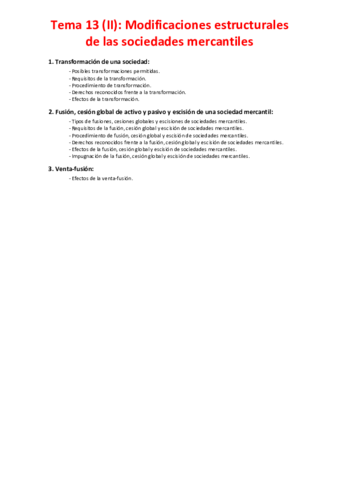 Tema 13 (II) - Modificaciones estructurales de las sociedades mercantiles.pdf