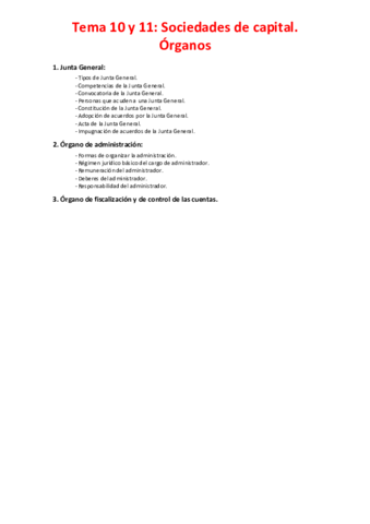 Tema 10 y 11 - Sociedades de capital. Órganos.pdf