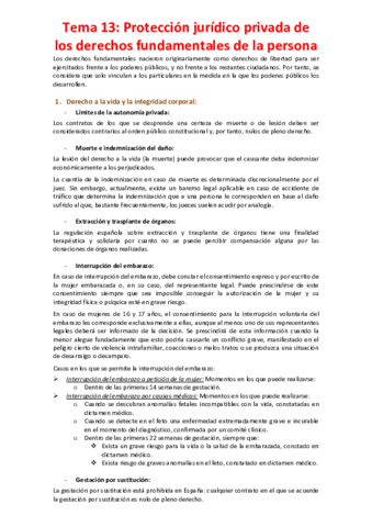 Tema 13 - Protección jurídico privada de los derechos fundamentales de la persona.pdf