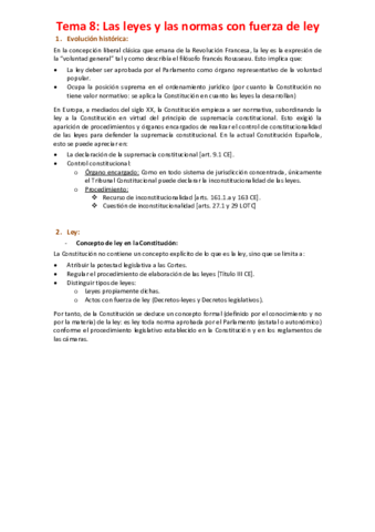 Tema 8 - Las leyes y las normas con fuerza de ley.pdf