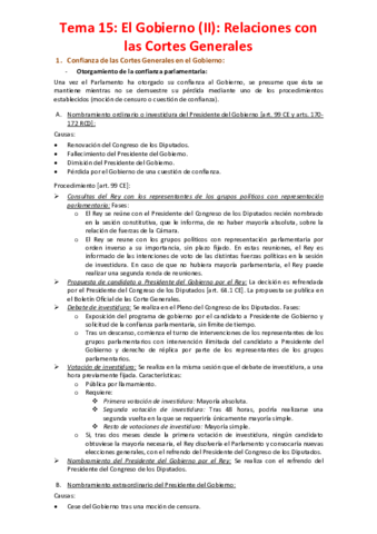 Tema 15 - El Gobierno (II). Relaciones con las Cortes Generales.pdf