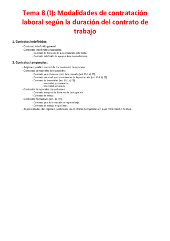 Tema 8 (I) - Modalidades de contratación laboral según la duración del contrato de trabajo.pdf