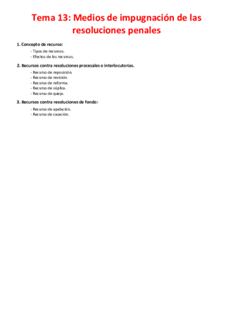 Tema 13 - Medios de impugnación de las resoluciones penales.pdf