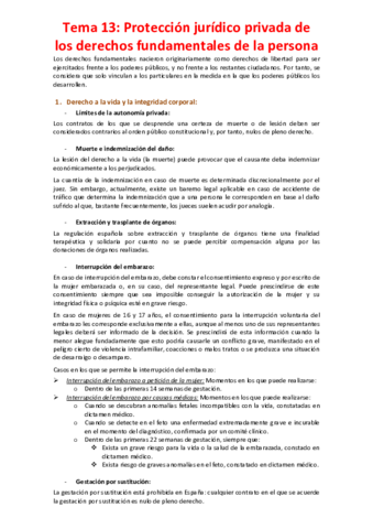 Tema 13 - Protección jurídico privada de los derechos fundamentales de la persona.pdf