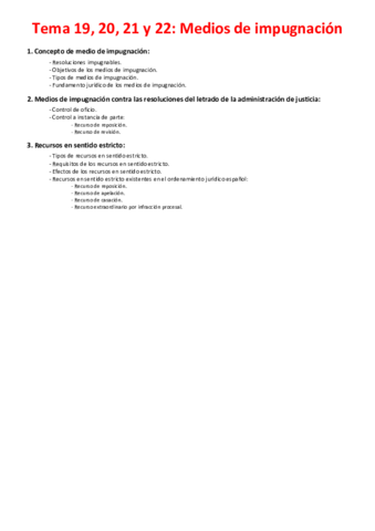 Tema 19- 20, 21 y 22 - Medios de impugnación.pdf