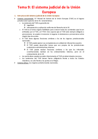 Tema 9 - El sistema judicial de la Unión Europea.pdf