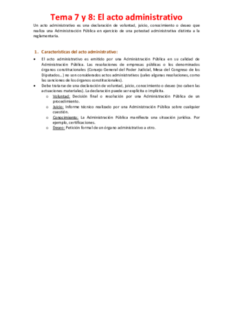 Tema 7 y 8 - El acto administrativo.pdf
