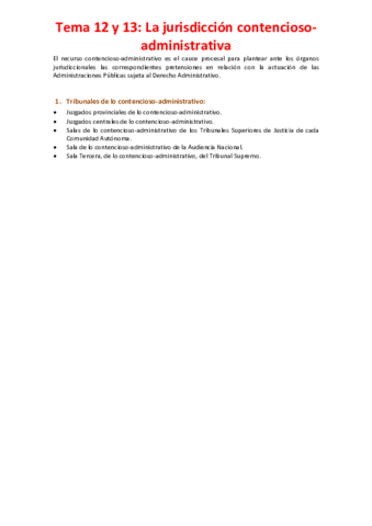 Tema 12 y 13 - La jurisdicción contencioso-administrativa.pdf