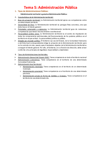Tema 5 - Características y clases de la Administración Pública.pdf