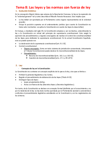 Tema 8 - Las leyes y las normas con fuerza de ley.pdf