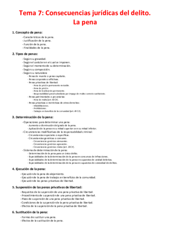 Tema 7 - Consecuencias jurídicas del delito. La pena.pdf