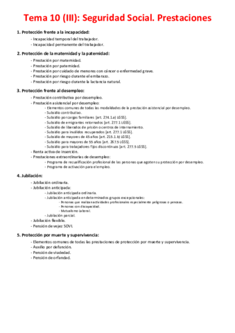 Tema 10 (III) - Seguridad Social. Prestaciones.pdf