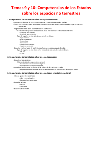 Tema 9 y 10 - Competencias de los Estados sobre los espacios no terrestres.pdf