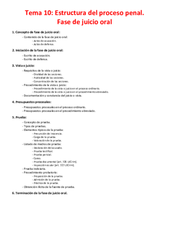 Tema 10 - Estructura del proceso penal. Fase de juicio oral.pdf