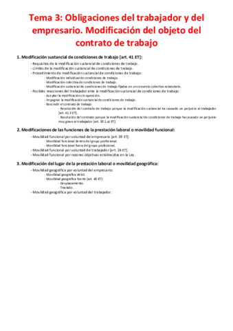Tema 3 - Obligaciones del trabajador y del empresario. Modificación del objeto del contrato de trabajo.pdf