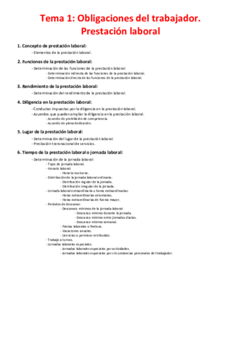 Tema 1 - Obligaciones del trabajador. Prestación laboral.pdf