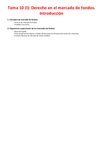 Tema 10 (I) - Derecho del mercado de fondos. Introducción.pdf
