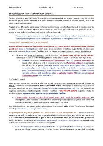 ENDOCRINOLOGIA TEMA 7 - CONTROL DE LA CONDUCTA.pdf
