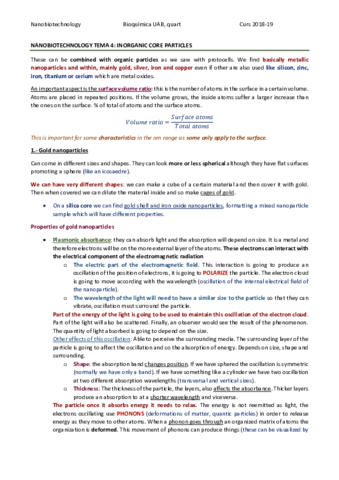 NANOBIOTECHNOLOGY TEMA 4 - INORGANIC CORE PARTICLES.pdf