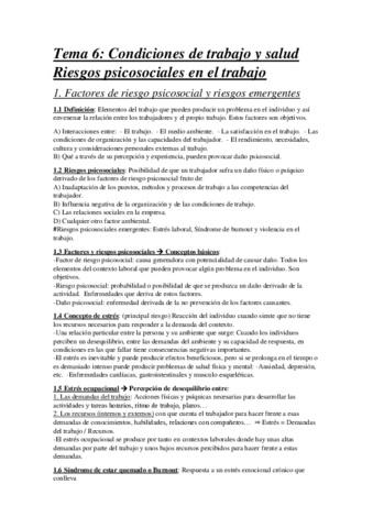 Tema 6 Condiciones de trabajo y salud Riesgos psicosociales del trabajo.pdf