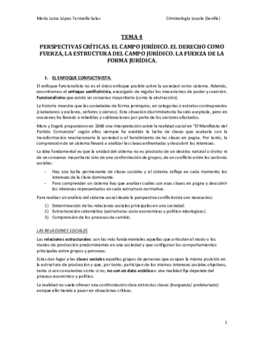 Tema 4 - Perspectivas criticas. El campo juridico. El derecho como fuerza- la estructura del campo juridico. La fuerza de la forma juridica.pdf