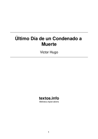 Victor Hugo - Ultimo Dia de un Condenado a Muerte.pdf
