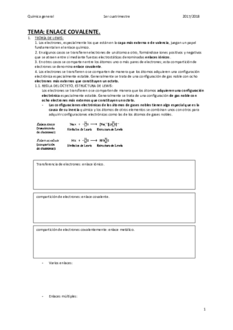 TEMA 4: ENLACE COVALENTE