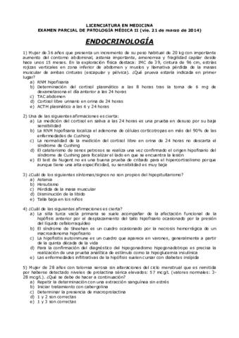 Examen Endocrino Marzo 2014 Licenciatura.pdf