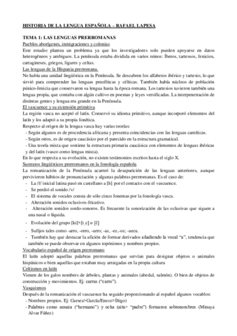 Resumen. Historia de la lengua española – Rafael Lapesa.pdf